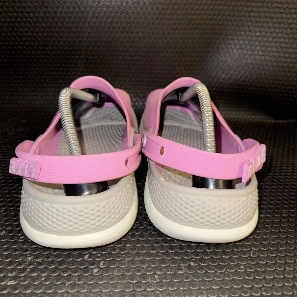 Crocs LiteRide 360 Clog Pink White Comfort Slip On Shoes Sandals Mens Size 11